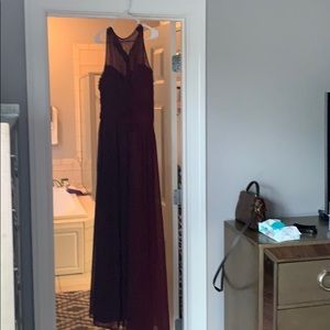Burgundy bridesmaids dress